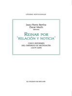 Reinar por ‘relación y noticia’: Cinco informes del Obispado de Michoacán.