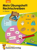 Mein Übungsheft Rechtschreiben 4. Klasse: Deutsch-Aufgaben mit Lösungen - Schreiben trainieren für den Übertritt