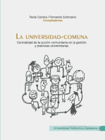 La universidad-comuna: Centralidad de la acción comunitaria en la gestión y prácticas universitarias