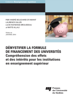 Démystifier la formule de financement des universités: Compréhension des effets et des intérêts pour les institutions en enseignement supérieur