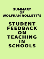 Summary of Wolfram Rollett's Student Feedback on Teaching in Schools