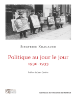 Politique au jour le jour 1930-1933