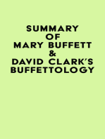 Summary of Mary Buffett & David Clark's Buffettology