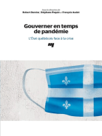 Gouverner en temps de pandémie: L'État québécois face à la crise