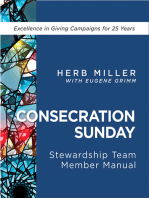 Consecration Sunday Stewardship Team Member Manual