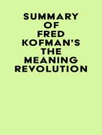 Summary of Fred Kofman's The Meaning Revolution