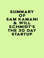 Summary of Sam Kamani & Will Schmidt's The 30 Day Startup