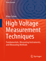 High Voltage Measurement Techniques: Fundamentals, Measuring Instruments, and Measuring Methods