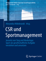 CSR und Sportmanagement: Jenseits von Sieg und Niederlage: Sport als gesellschaftliche Aufgabe verstehen und umsetzen