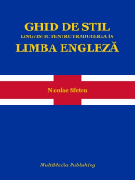 Ghid de stil lingvistic pentru traducerea în limba engleză