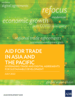 Aid for Trade in Asia and the Pacific: Leveraging Trade and Digital Agreements for Sustainable Development