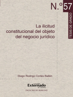 La ilicitud constitucional del objeto del negocio jurídico