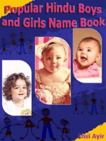 Popular Hindu Boys and Girls Name Book