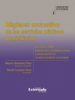 Régimen normativo de los servicios públicos domiciliarios. Ley 142 de 1994, disposiciones complementarias y jurisprudencia de constitucionalidad concordada