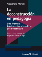 La deconstrucción en pedagogía: Una frontera teórico-educativa de la posmodernidad