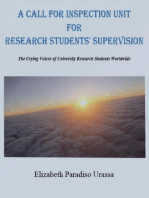 A Call for Inspection Unit for Research Students' Supervision