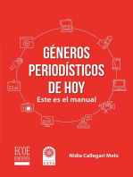 Géneros periodísticos de hoy: Este es el manual