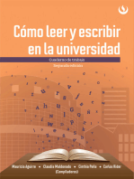 Cómo leer y escribir en la universidad: Cuaderno de trabajo - Segunda edición