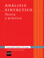 Análisis sintáctico Teoría y práctica