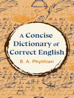 A Concise Dictionary of Correct English