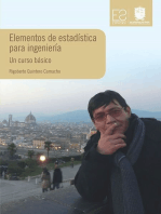 Elementos de estadística para ingeniería: Un curso básico