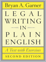 Legal Writing in Plain English: A Text with Exercises