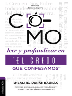 Como profundizar en "El credo que confesamos"