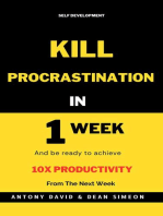 Kill Procrastination in One Week: PERSONAL DEVELOPMENT, #1