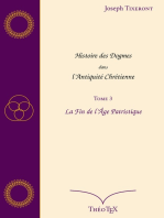 Histoire des Dogmes dans l'Antiquité Chrétienne, Tome 3: La fin de l'âge patristique