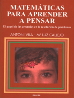 Matemáticas para aprender a pensar: El papel de las creencias en la resolución de problemas