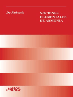 Nociones elementales de armonía: Con 56 ejercicios, 120 bajetes y 8 cantos dados de 30 autores antiguos y modernos