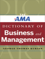 The AMA Dictionary of Business and Management