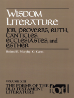 Wisdom Literature: Job, Proverbs, Ruth, Canticles, Ecclesiastes, and Esther