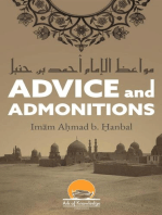 Advice And Admonitions: Imam Ahmad: Ark Of Knowledge Publications