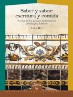 Saber y sabor: escritura y comida : acerca de los paisajes alimentarios (foodscapes) ibéricos