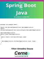Rest Com Spring Boot No Java No Ambiente Intellij Idea