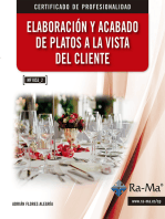 Elaboración y acabado de platos a la vista del cliente (MF1053_2)