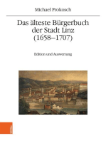 Das älteste Bürgerbuch der Stadt Linz (1658–1707): Edition und Auswertung