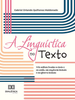 A Linguística no Texto: três análises focadas no texto e na coesão, nas sequências textuais e nos gêneros textuais