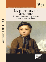 La justicia de menores: La delincuencia juvenil y sus instituciones