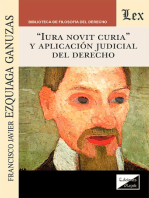 "Iura novit curia" y aplicación judicial del derecho