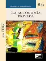 La autonomía privada