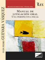 Manual de litigación oral: Una perspectiva fiscal