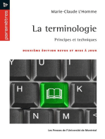 La TERMINOLOGIE, 2E ED. REVUE ET MISE A JOUR: Principes et techniques