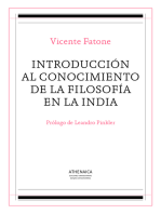 Introduccion al conocimiento de la filosofia en la India