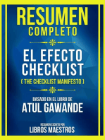 Resumen Completo - El Efecto Checklist (The Checklist Manifesto) - Basado En El Libro De Atul Gawande: (Edicion Extendida)