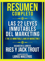 Resumen Completo - Las 22 Leyes Inmutables Del Marketing (The 22 Immutable Laws Of Marketing) - Basado En El Libro De Ries Y Jack Trout: (Edicion Extendida)