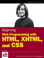 Beginning Web Programming with HTML, XHTML, and CSS