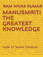 Manusmriti The Greatest Knowledge: Code of Social Conduct