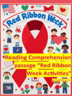 Red Ribbon Week Reading Comprehension Passage Red Ribbon Week Activities